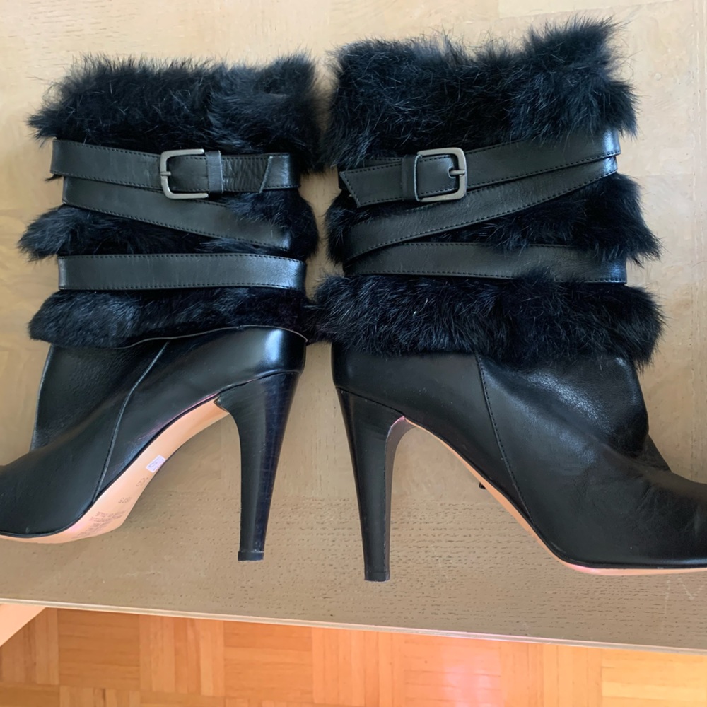 Ladies black leather boots. Massimo Baldi. Sz. 39. Excellent condition!